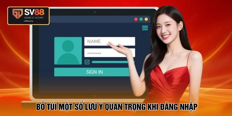 Bỏ túi một số lưu ý quan trọng khi đăng nhập