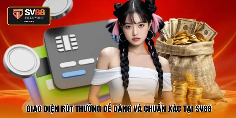 Giao diện rút thưởng dễ dàng và chuẩn xác tại SV88